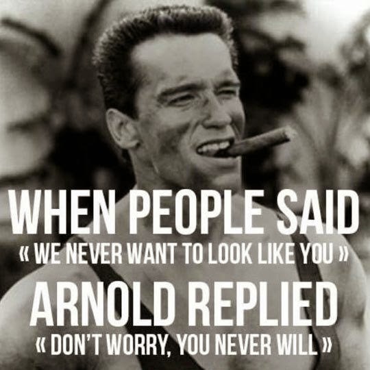 Arnold did his fair share of strength training